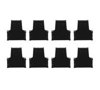 ibasenice 8pcs Clips pour Lampe Frontale de Casque de Soudage, Base en Plastique Noir, Installation Facile, Éclairage Mains Libres pour Opérations Multi-Sites et Sessions de Soudage