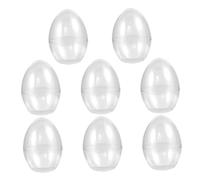 ibasenice 8pièces Lot de Boîtes à Bonbons Transparentes pour Pâques Décorations pour Maison Et Artisanat à Remplir avec Bonbons Ou Peinture