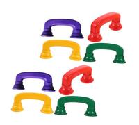 ibasenice 8Pièces Téléphone Éducatif Plastique de Colorées pour Tout Petits Favorise Apprentissage et Socialisation Sécurisé et Doux pour Garçon Fille