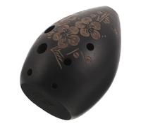 ibasenice 8trou Ocarina Chinoise Ancienne Terre Cuite pour Débutants Instrument à Vent Traditionnel Facile à Jouer Authentique pour Apprentissage et Pratique Musicale