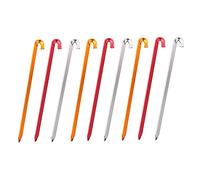 ibasenice 9 Pièces Piquets De Tente Clou Cheville Sol Léger Portable Lumière Pointes Ancre Ultra Tente De Camping Enjeux Pieu De Plein Air Alliage D'aluminium