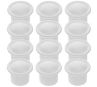 ibasenice 95 Pièces Embouts de Tringle à Rideaux en Plastique Blanc | Capuchons Décoratifs pour Tringles Romaines, Finition Soignée, Protection de L’extrémité, Usage Maison