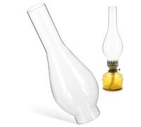 ibasenice Abat-Jour de Rechange en Verre Clair pour Lampe à Pétrole, Tube Long Résistant, pour Lampes à Huile Espaces de Vie Cosy