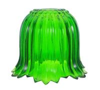ibasenice Abat-jour Éclairage Doux Forme Fleur de Chou-fleur en Verre Vert Suspendre E14 Facile D'entretien, pour Salle à Manger ou Restaurant
