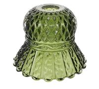 ibasenice Abat-jour en Verre Ancien à Motif Filet avec Bord Festonné, Diffuseur de Lumière Facile à Nettoyer, pour Lampe de Chevet ou Salle à Manger Vintage