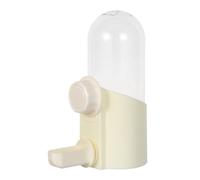 ibasenice Abreuvoir Automatique pour Oiseaux Fontaine à Oiseaux 250ml Plastique Beige Alimentation en Eau Automatique Silencieux Anti-Fuite pour Cage Propriétaires D’Animaux