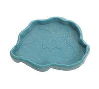 ibasenice Abreuvoir pour Tortue Terrarium Bol pour Tortue Bols À Eau pour Reptiles Boule d'alimentation pour Dragon Barbu Gecko Léopard Bol À Eau À Ventouse pour Reptile Résine
