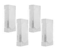 ibasenice Absorbeur Humidité Frigo Charbon Actif Absorption D'odeurs Désodorisant pour Réfrigérateur Blanc et Facile à Stocker, Pack de 4 Pièces