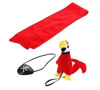 ibasenice Accessoires De Pirate Costume Bandeau Pirate Rouge Avec Perroquet Bandeau De Cosplay Pour Halloween Et Représentations