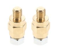 ibasenice Adaptateur de Borne de Poteau en Laiton M10, Kit de Conversion de Boulons de Batterie Latéraux avec Écrous en Fer, Rallonge de Borne de Batterie Stable et Compatible