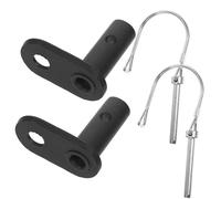 ibasenice Adaptateur de Vélo Double en Acier Robuste, Accessoire Attelage pour Remorque Bébé et Animaux, Connecteur Pratique pour Fixation Remorque Vélo, Usage Extérieur, Accessoires de Traction