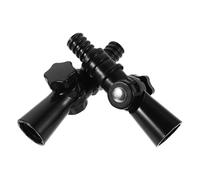 ibasenice Adaptateur Rotatif Robuste pour Manche à Balai Joint Pivotant Multi-angle pour Perche Télescopique, Connecteur D'angle Solide pour Nettoyage en Hauteur, Lot de 2 Pièces