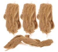ibasenice Allume-Feu en Jute Naturel 4Pcs pour Camping Extérieurs Allume-Flamme Accessoire de Barbecue Allume-Feu d'urgence