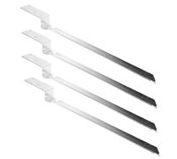 ibasenice Ancrage de Sol en Métal pour Poteaux en Bois, Lot de 4 Pièces avec Vis D’assemblage, Durabilité Renforcée et Prévention du Desserrement, pour Balançoire Extérieure et Aire de Jeux