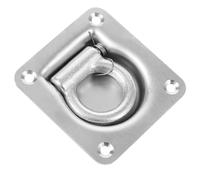 ibasenice Anneau D'arrimage Galvanisé pour Camion, Acier au Carbone Robuste, Fixation au Sol Encastrable, Point D’ancrage Solide pour Remorque, Pick-up et Bateau, Usage Industriel