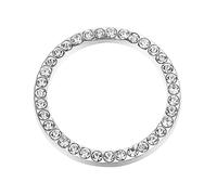 ibasenice Anneau de Démarrage Moteur Voiture Bling-bling Strass Cristal Blanc Autocollant Décoratif Intérieur Automobile Accessoires Bouton-poussoir Voiture