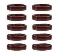 ibasenice Anneaux de Bracelet Montre Faciles à Utiliser Confort en Cuir Véritable 10 Pièces Marron, Accessoires Résistants à L'usure