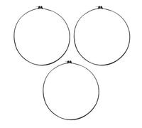 ibasenice Anneaux de Reliure pour Éventail 3pcs en Asb Iron Noir, Cerceau de Ventilateur de Table pour Fête, Fixation Renforcée pour Ventilateur sur Pied et Mural, Protection