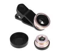 ibasenice Appareil Photo pour Téléphone, Objectif Macro Grand Angle 0,67x, Fisheye 180 Degrés, Clip-on Professionnel pour Smartphones