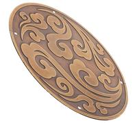 ibasenice Applique Sculptée en Laiton Style Chinois Traditionnel pour Porte de Meuble Décoration Vintage Élégante, Facile à Installer, Caisson Cuisine Décoratif