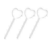 ibasenice Arroseur Automatique pour Plantes en Pot Système D'arrosage en Verre 3 Pièces Pointes D'arrosage De Cœur pour Jardinage Intérieur Et Extérieur Pratique