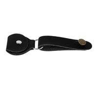 ibasenice Attache pour Tête de Guitare avec Porte-Médiators Intégré en Polyuréthane Noir Sangle de Manche Réglable avec Bouton-Pression Étui Pratique pour Rangement de Médiators Concerts