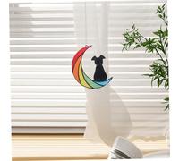 ibasenice Attrape-Soleil Forme De Chien Décoration De Fenêtre Suspendue Panneau Mural pour Jardin Ornement Décoratif