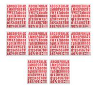 ibasenice Autocollants DIY Lettres et Chiffres Multicolores, 10 Pièces, Vinyle Adhésif Résistant, pour Décoration et Organisation Personnalisée