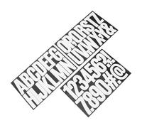 ibasenice Autocollants Grandes Lettres Blanches Autocollantes 7,6 X 3,8 Cm Lot de 15 Feuilles Résistants aux Intempéries Autocollants Chiffres et Lettres Adhésifs et Panneaux Extérieurs