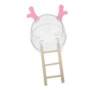 ibasenice Bac à Sable pour Petits Animaux Salle De Bain Et pour Hamsters Gerbilles Et Rongeurs Design Hygiénique avec Outils De Bain Et Nettoyage Facile Espace Multi- pour Et