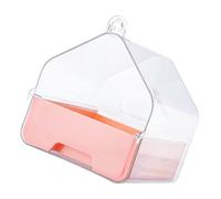 ibasenice Bac De Bain Transparent pour Perroquet avec Tiroir Inférieur pour Oiseaux De Compagnie Maison Et Voyage