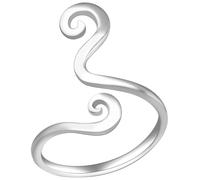 ibasenice Bague D’orteil Ouverte en Alliage Argenté Boho Réglable Femme Bijoux de Pied Plage Créative Ajustable Taille Unique