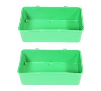 ibasenice Bain pour Oiseaux Set de 2 Bains Matériaux Sécurisés Portable Maison