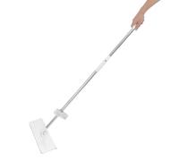 ibasenice Balai-Serpillère Plat Microfibre Blanc 35 CM à Long Manche Utilisation Sèche et Humide avec 2 Têtes Remplaçables Balai-Serpillère Ménager pour Nettoyage Sols Maison et Bureau