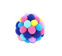 ibasenice Balle à Grelot pour Chat Jouet De Poursuite Plastique Coloré Balles Rébondissantes avec Clochette Divertissement pour Chatons