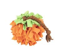ibasenice Balle Puzzle pour Chien Polaire Résistante Snuffle Interactif Portable Forme de Citrouille Accessoire Maison Obésité et Stimulation Mentale pour Animaux
