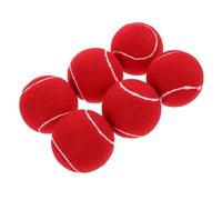 ibasenice Balles de Tennis Rouges Caoutchouc pour Entraînement Débutant Accessoires Élastiques Durables pour Jeunes Joueuses Pack de Balles Résistantes pour Pratique du Service et Jeu