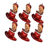 ibasenice Ballons Chapeau Cowboy Western Aluminium Décorations De Fête à Thème Cowgirl Pour Anniversaire Et Fête