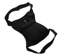 ibasenice Banane de Sport Banane pour Femme de Jambe de Cuisse de Camping Salle de Sport de Taille de Marche Poche extérieure de Cuisse Toile Black