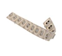 ibasenice Bande de Contact Silicone Conducteur pour Clavier Électronique 13 Touches, Pièce de Rechange Solide, Feuille Conductrice Compatible, Réparation Clavier Musical Facile et Précise