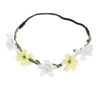 ibasenice Bandeau Accessoire Cheveux Délicat et Stylé à Fleurs Blanches en Tissu Confortable Artisanal pour Séances Photo ou Défilés de Mode