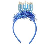 ibasenice Bandeau Coiffure Hanoukka Décoratif aux Chandelles pour Soirées et Photomatons Accessoire de Fête Polyvalent pour Adultes et Garçon et Filles