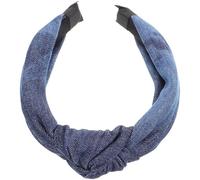 ibasenice Bandeau Noué en Tissu Denim pour Femmes, Léger et Décoratif, Structure Simple, pour Décor Quotidien ou Fêtes, Accessoire Chic pour Cheveux