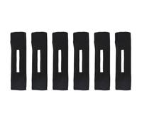 ibasenice Bandeau Rotatif Noir pour Cheveux 6pcs, Accessoire Solide en Tissu pour Chignon et Tresse, Plage et Mariage pour Femmes et Filles