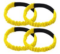 ibasenice Bandes Élastiques Évitent Irritations 4 Pièces pour Course à Trois Pattes en Tissu Oxford Jaune et Conviennent aux Jeux de Cohésion D'équipe