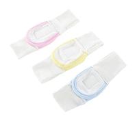 ibasenice Bandes Élastiques Pour Couches Réglables En Coton 100% Pour Nourrissons, Lot De 3 Pièces Bleu, Jaune, Rose, Accessoires Pratiques De Fixation De Sécurité, Confortables Et Légers, Pour Bébés