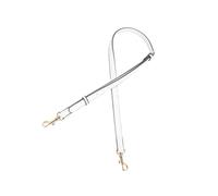 ibasenice Bandoulière de Rechange Fine et Longue Blanc en Cuir Véritable Résistante la Rupture la Dégradation pour Paquet à Main Femme pour