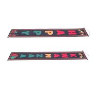 ibasenice Bannière de Couplets pour Porte Kwanzaa 2 Pièces en Polyester Réutilisable Légère pour Décoration Intérieure Murale de Fête