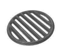 ibasenice Barbecue Ronde Fonte Robuste Accessoire Résistant pour Grillades Uniformes pour Barbecue Extérieur Camping et Fêtes Plein Air