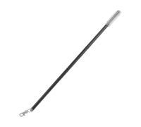 ibasenice Barre Tire-Rideaux en Alliage D'aluminium Noir de 60 Cm, Résistance la Flexion et Prise Facile, Design Manuel Poignée Élégante pour Ouvrir et Fermer Les Rideaux